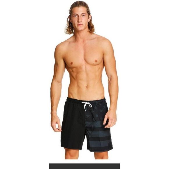 NEW Surfmentality Men's Shorts Surf Swim Beach XXL American Flag Beach Wear NWT - Picture 2 of 14